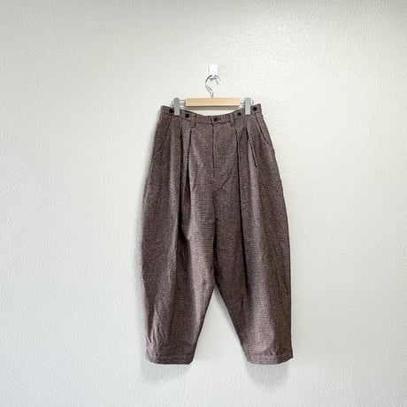 nest Robe ウールコットンガンクラブチェックパンツ
