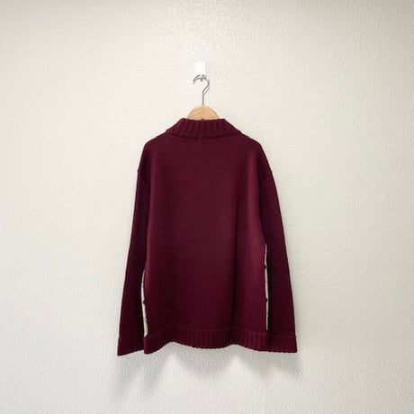 未使用品 / BURBERRY BLACK LABEL ジップアップ ニットカーディガン