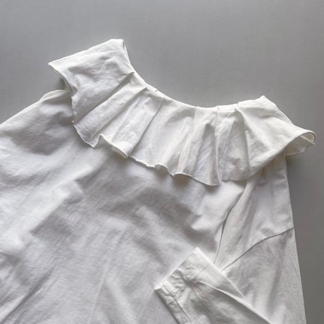 mao made 度詰めオーガニックコットンピエロカラーTee