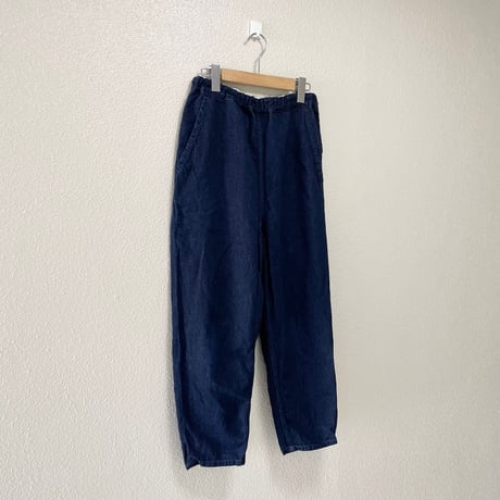 TISSU ハードマンリネンデニム イージーテーパードパンツ