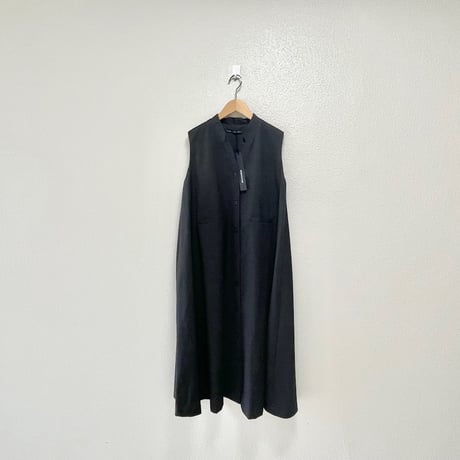 2023AW / 未使用品 mizuiro ind  スタンドカラーフレアワンピース