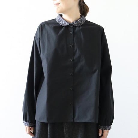 【3色展開】select 丸襟ブラウス