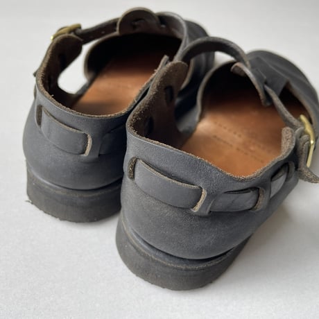 定番販売継続品/ AURORA SHOES T-strap BLACK