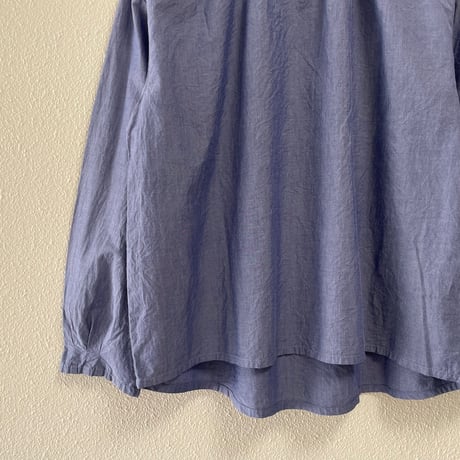 DAIRY COMFORT NATURAL LAUNDRY コットンハイネックブラウス