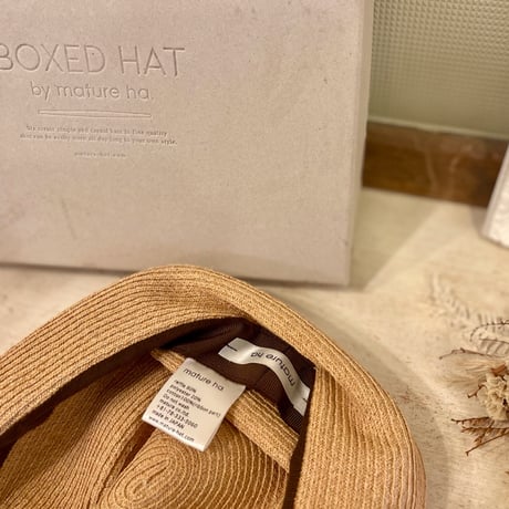 mature ha. BOXED HAT