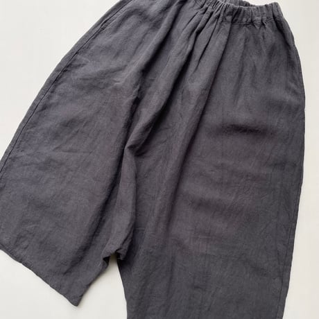 定番品 / あたう洋裁店 ポンポンマム サルエルパンツ ブラック