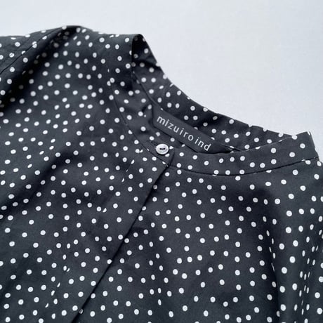 mizuiro ind DOTS BACK GATHERD N/S OP