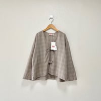 2026 / 販売継続品 / タグ付き未使用品 / INDIA INDUSTRY  ファインラインチェック カーディガンシャツ