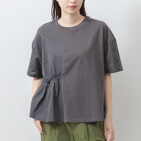 【4色展開】select 切替ギャザーブラウス