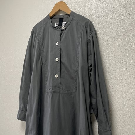2024AW / MHL. WASHED COTTON POPLIN DRESS