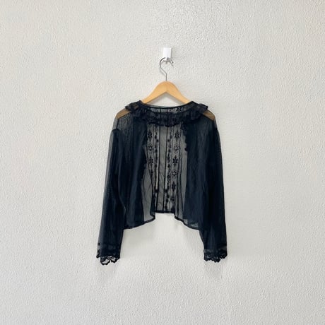 Malle チュール刺繍ブラウス
