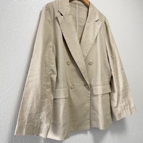 2024SS / 販売継続品 / SLOBE IENA リネンコットンダブルブレストジャケット