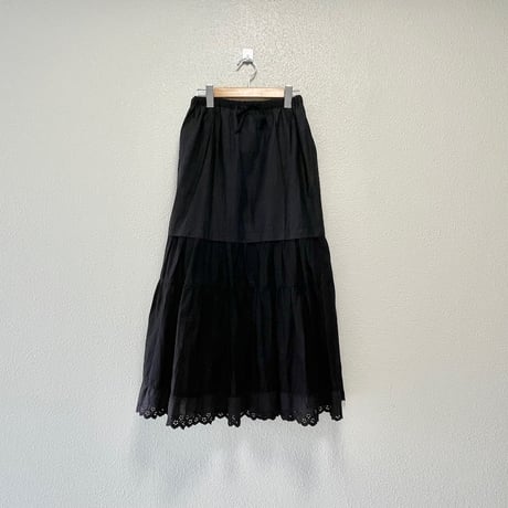 MidiUmi レースギャザースカート