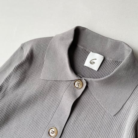 2024AW / 6(ROKU) リブシャツカーディガン