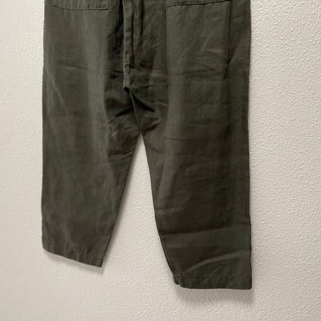 人気完売品/ TRAVAIL MANUEL  リネンサドルパンツ