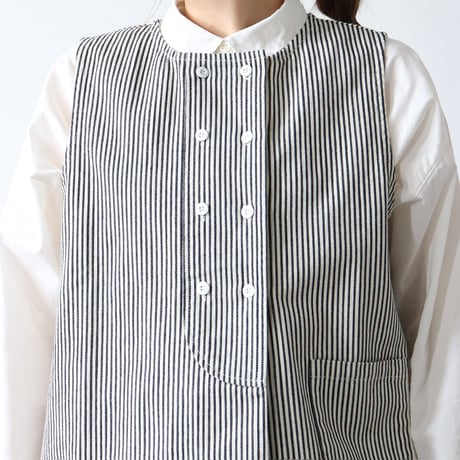 【3色展開】select ダブル釦デニムベスト