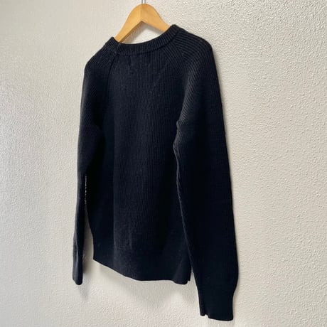 Vincent et Mireille jeans factory別注 ウールリブクラシッククルーネックニット