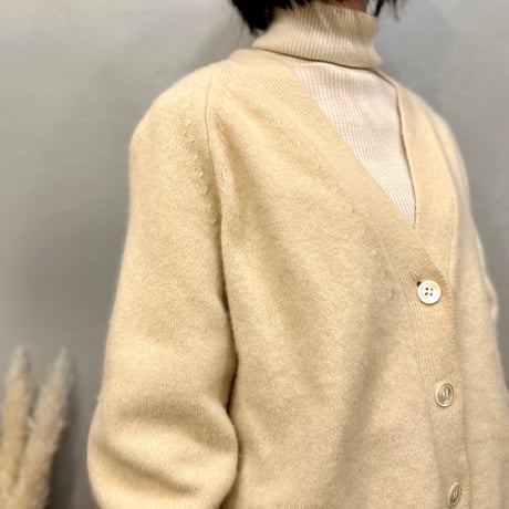NOLLEY’S MUSIC カシミヤブレンド天竺Vネックカーディガン