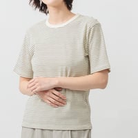 【5色展開】select ボーダーリブTシャツ