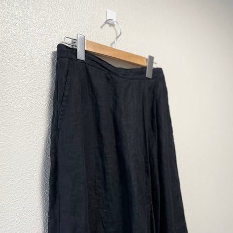 2024SS / grin  40リネン ラップキュロットパンツ