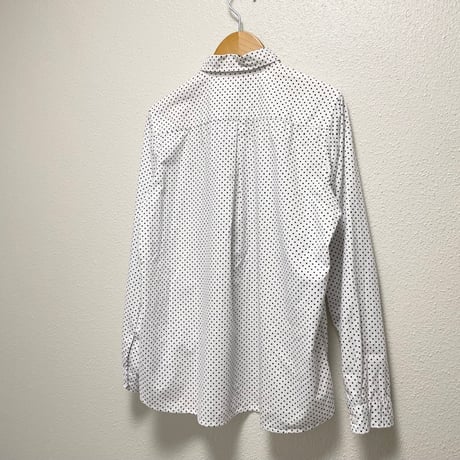 NATURAL LAUNDRY ドットプリントシャツ