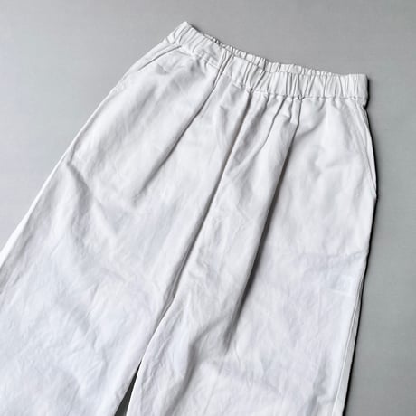 DIARIES コットンリネンデニムワイドテーパードパンツ
