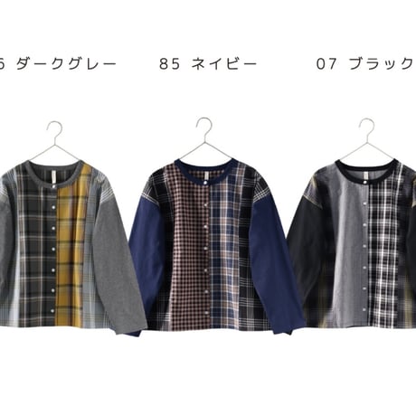 【3色展開】select パッチワークカットソー