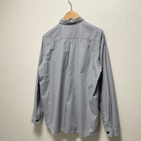 NATURAL LAUNDRY ドットチビ衿シャツ