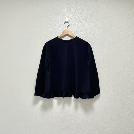 販売継続品 / anana 裾フリルブラウス ネイビー