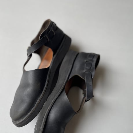 定番販売継続品/ AURORA SHOES T-strap BLACK