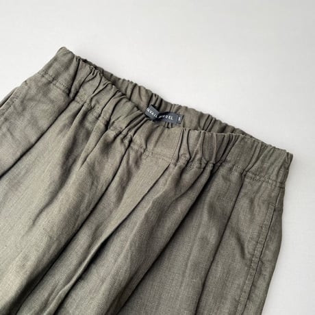 人気完売品/ TRAVAIL MANUEL  リネンサドルパンツ