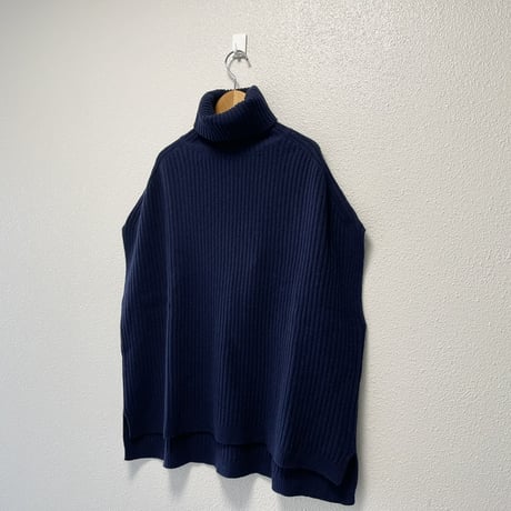 未使用品 / タグ付き / NATURAL LAUNDRY ラムウール RIBタートルベスト