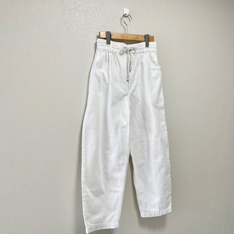 atelier naruse  コットンデニムWゴムバルーンパンツ