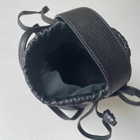 thehighlights  pot' micro-mini leather bag more BLACK