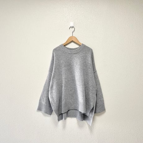 mizuiro ind  クルーネックワイドプルオーバー