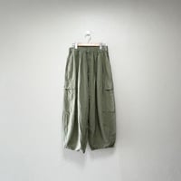 2023SS / 人気完売品 nest Robe コットンリネン石目コクーンカーゴパンツ