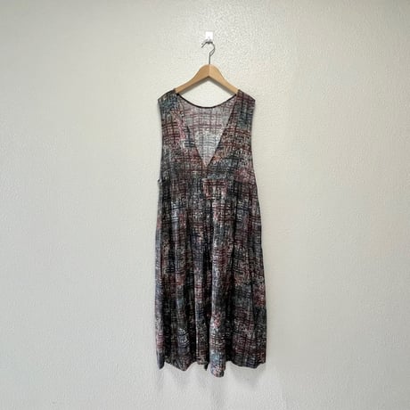 2025AW / l'atelier du savon check × hana 2wayノースリワンピース