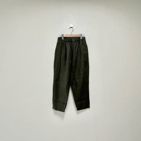人気完売品/ TRAVAIL MANUEL  リネンサドルパンツ