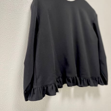 販売継続品 / anana 裾フリルブラウス ブラック