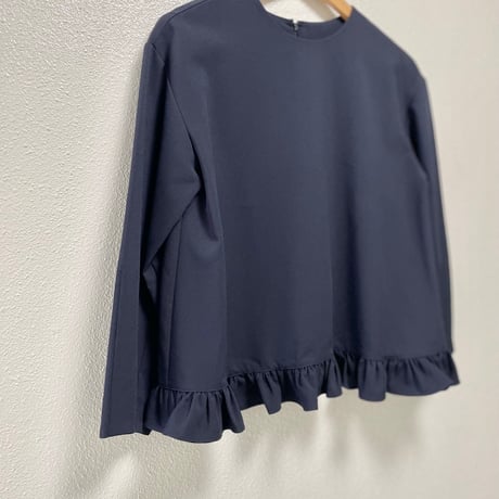 販売継続品 / anana 裾フリルブラウス ネイビー