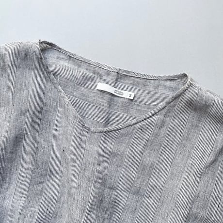 NATURAL LAUNDRY  リネンスモッグスリーブシャツ
