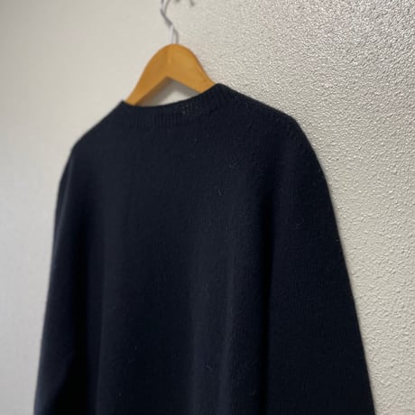 販売継続品 /  RINEN 2/15ウール天竺編み(ホールガーメント) クルーネックニット