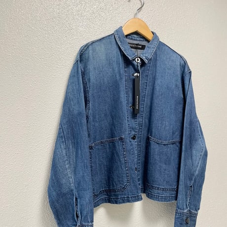 タグ付き未使用品 /  mizuiro ind  デニムショートシャツジャケット