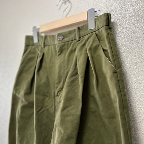 bulle de savon チノクロス テーパードパンツ