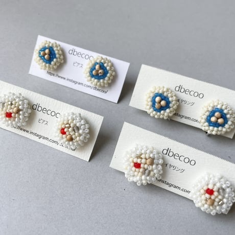 dbecoo 刺繍の耳飾り