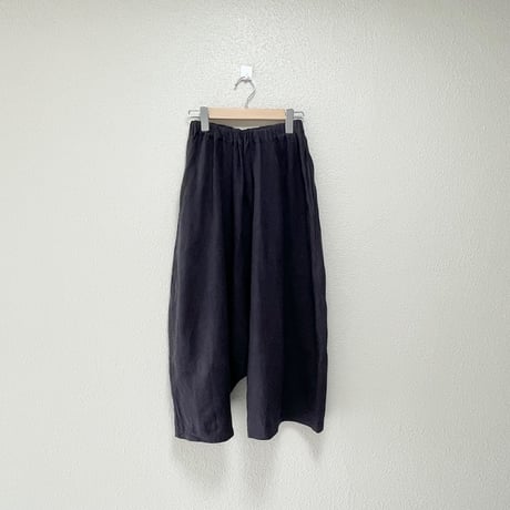 定番品 / あたう洋裁店 ポンポンマム サルエルパンツ ブラック