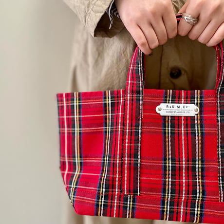 R&D.M.Co- TARTAN CHECK TOTE