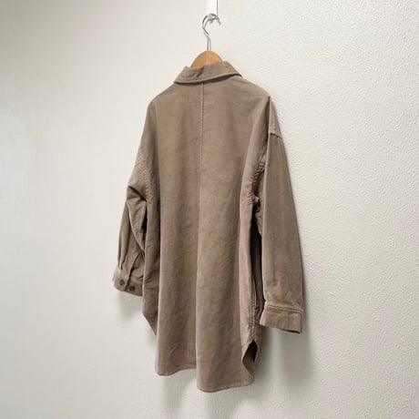 未使用品 / nest Robe / コットンモールスキンビッグシャツジャケット