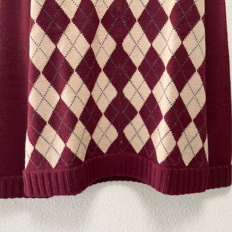 未使用品 / BURBERRY BLACK LABEL ジップアップ ニットカーディガン