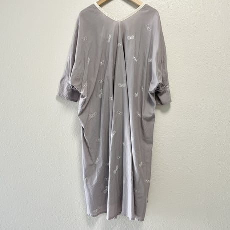mina perhonen laundry  choucho コットンシルクフレアワンピース